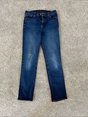 J Brand Dark Blue Maria Straight Jeans